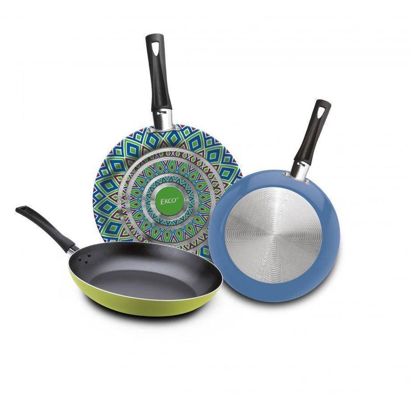3-Pack-de-Sartenes-Ekco-Trendy-de-3-Piezas-de-Aluminio-Color-Verde-y-azul-con-Duraflon®-PLUS-tienda-en-linea-La-Vasconia