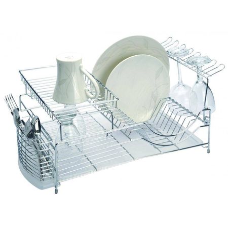 KitchenAid Escurridor para platos de tamaño completo, gris claro