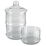 Set-de-canister-apilables-Lacafetiere-de-Cristal-Color-Rosa-metalico-tienda-en-linea-La-Vasconia