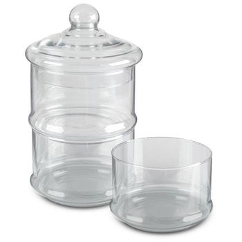 Set de Canister Apilables Lacafetiere Hechos de Cristal.