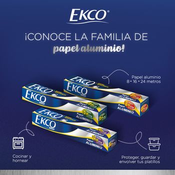 Papel Aluminio de Cocina Multiusos Ekco Wrap de 24 metros