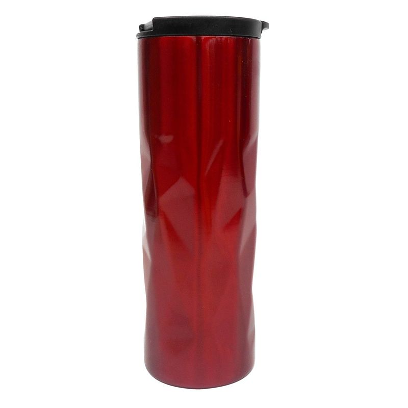 Termo diamante de acero inoxidable de 528ml color rojo