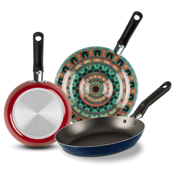 Juego de Sartenes con Antiadherente Ekco Hippie Chic de Aluminio 3 Piezas - Varios