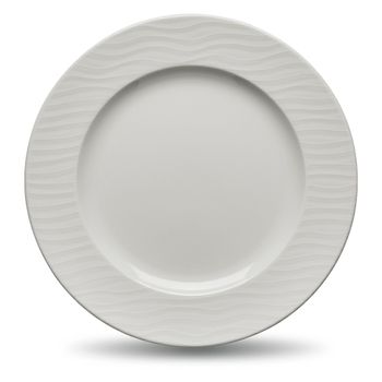 Plato de ensalada de porcelana modelo Ripple