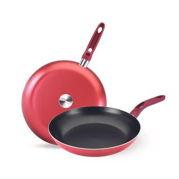 Juego de Sartenes con Antiadherente Ekco Evolution de Aluminio 2 Piezas - Rojo