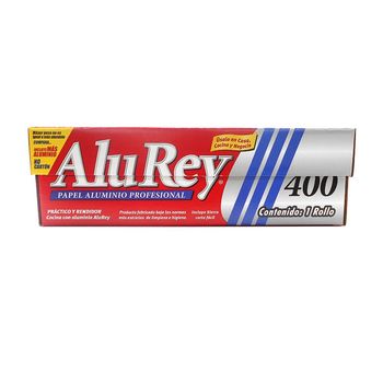 Papel Aluminio Rollo Jumbo AluRey de 67m Ultra Resistente