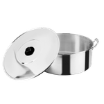 Arrocera-de-45-cm.-Vasconia-Pro-de-2-Piezas-de-Aluminio-Color-Plateado-Pulido-con-Tapa-de-Aluminio-y-Alta-durabilidad-tienda-en-linea-La-Vasconia