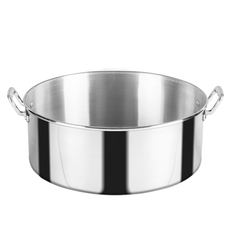 Arrocera-de-45-cm.-Vasconia-Pro-de-2-Piezas-de-Aluminio-Color-Plateado-Pulido-con-Tapa-de-Aluminio-y-Alta-durabilidad-tienda-en-linea-La-Vasconia