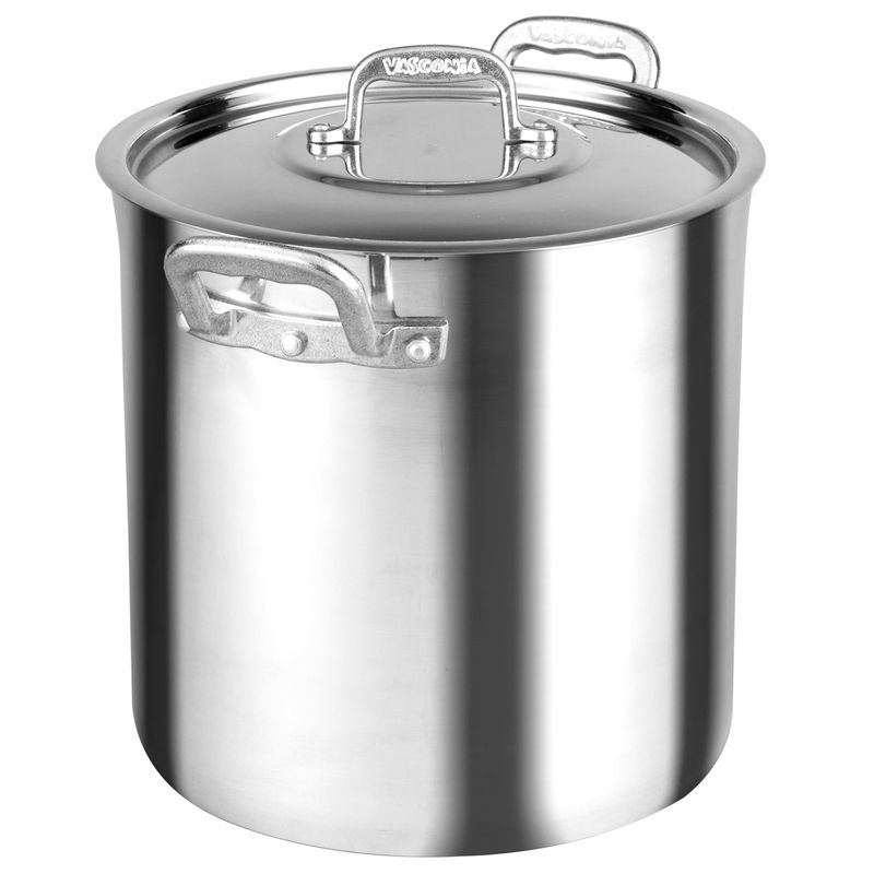 Olla-recta-Profesional-acorazada-de-4.0-mm.-de-24-cm.-Vasconia-Pro-de-Aluminio-Plateado-Pulido-con-Certificacion-NSF-tienda-en-linea-La-Vasconia