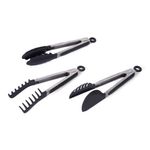 Set-de-3-Pinzas-Farberware-de-3-Piezas-de-Acero-Inoxidable-Color-Negro-tienda-en-linea-La-Vasconia