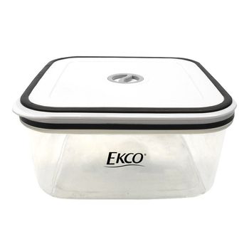 Hermético de 2.1 L Ekco Fresh Everyday Cuadrado Libre de BPA con Fechador