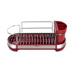 Escurridor-Cromado-Vasconia-Regal-de-Acero-Inoxidable-Color-Rojo-con-Porta-cubiertos-desmontable-tienda-en-linea-La-Vasconia