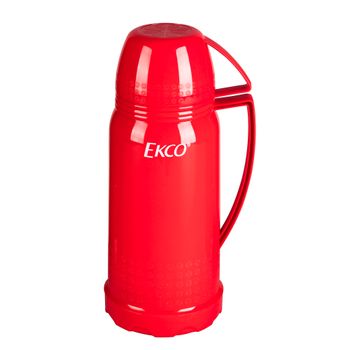 Termo de 1 litro Ekco Classic de Polipropileno Color Rojo con Tapa-taza y Tapa anti-derrames