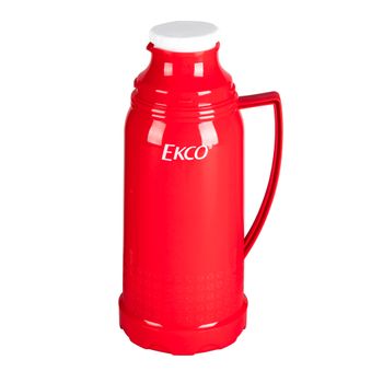 Termo de 1 litro Ekco Classic de Polipropileno Color Rojo con Tapa-taza y Tapa anti-derrames