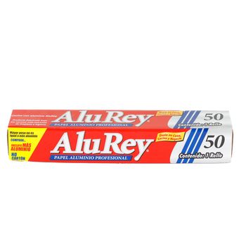 Papel Aluminio de Cocina Multiusos AluRey de 12 metros