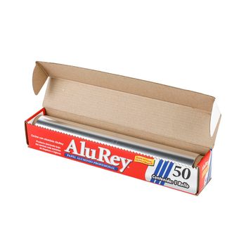 Papel Aluminio de Cocina Multiusos AluRey de 12 metros