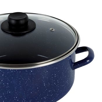 Cacerola de Acero Esmaltado Ekco de 24 cm Azul
