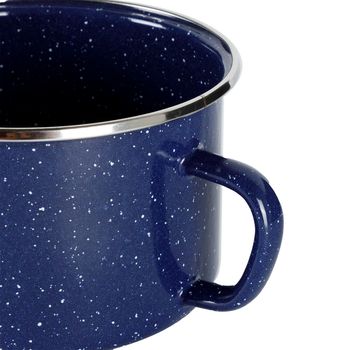 Pocillo de Acero Esmaltado 16 cm Ekco Azul Moteado
