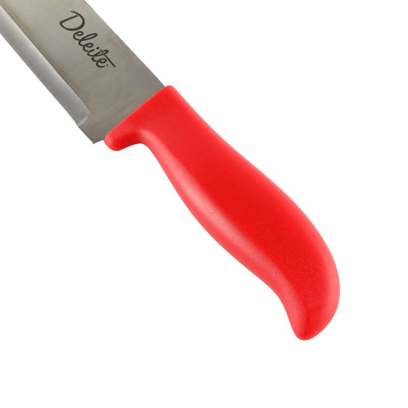 Cuchillo de Chef de 8 con Mango de Polipropileno Rojo - ECONOMART