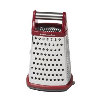 Rallador de acero inoxidable con recipiente de pp