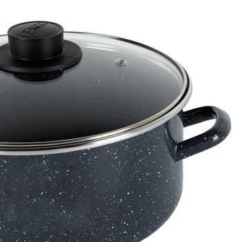 Cacerola de Acero Esmaltado Ekco de 24 cm Gris
