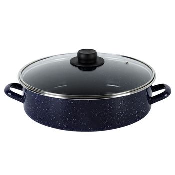 Cacerola de Acero Esmaltado Ekco de 28 cm Azul Marino