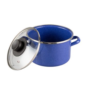 Olla de 16 cm con Tapa Ekco de Acero Esmaltado