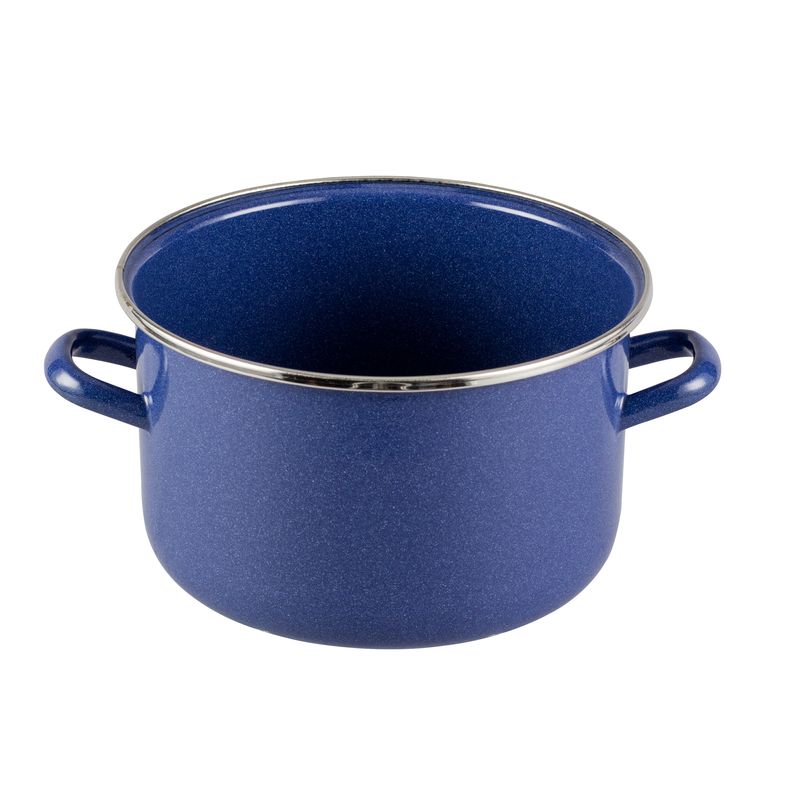 Olla-recta-de-20-cm.-Vasconia-Basicos-con-de-Acero-con-esmalte-vitrificado-Azul-con-Tapa-de-Acero-y-Brillo-perdurable-tienda-en-linea-La-Vasconia