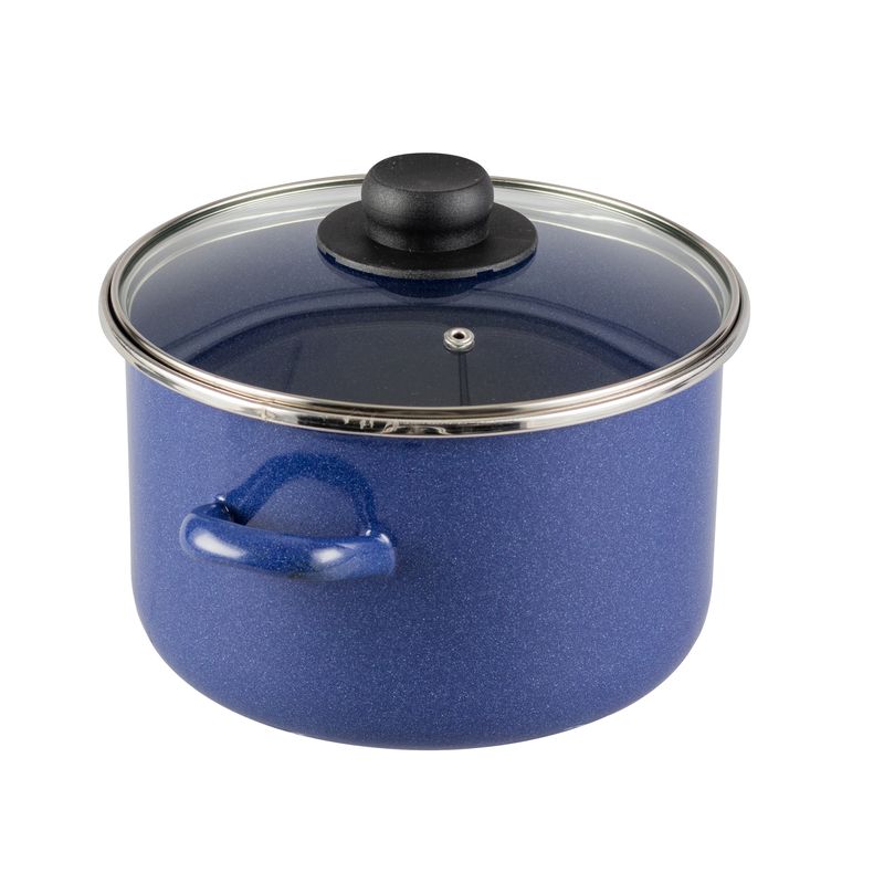 Olla-recta-de-20-cm.-Vasconia-Basicos-con-de-Acero-con-esmalte-vitrificado-Azul-con-Tapa-de-Acero-y-Brillo-perdurable-tienda-en-linea-La-Vasconia