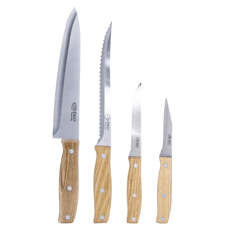 Kibbidea 4 Piezas Set Cuchillo Niños, acero inoxidable, Cuchillos