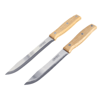 Set de Cuchillos 2 piezas Ekco Classic con Mango de Madera