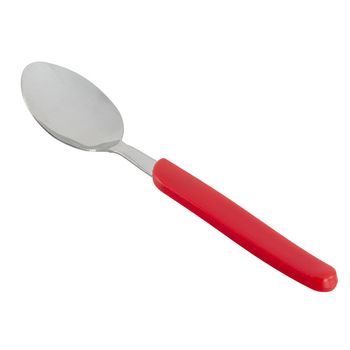 Cuchara de Mesa Ekco Color Rojo hecha de Acero Inoxidable y Mango de polipropileno