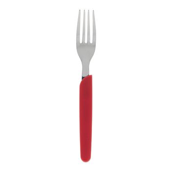 Tenedor de Mesa Ekco Color Rojo hecho de Acero Inoxidable y Mango de polipropileno