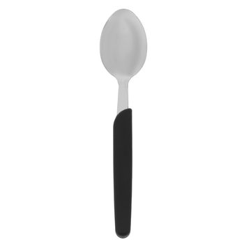 Cuchara para Postre Ekco Color Negro hecha de Acero Inoxidable y Mango de polipropileno