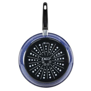 Sartén de 28cm Ekco hecho de Acero Esmaltado Color Azul con Antiadherente Duraflon®