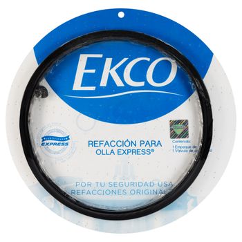 Empaque / válvula Ekco plus Ekco Classic de 3 Piezas de Hule Color Negro