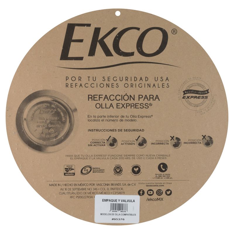 Empaque---valvula-Ekco--cl-lm-cu-edl---classic-lumina-cuisine-edl-Ekco-Classic-de-3-Piezas-de-Hule-Color-Negro-tienda-en-linea-La-Vasconia