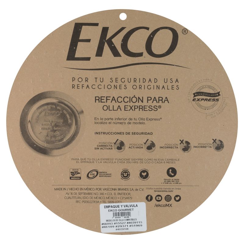 Empaque-valvula-para-Ekco-gourmet-y-gourmet-plus-Ekco-Classic-de-3-Piezas-de-Hule-Color-Negro-tienda-en-linea-La-Vasconia