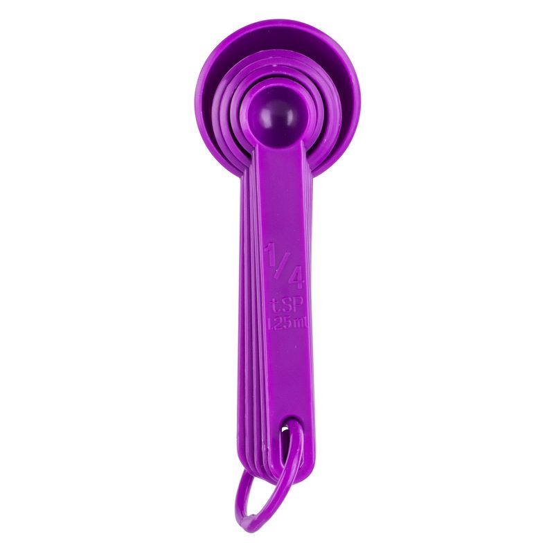 Juego-de-cucharas-medidoras-Ekco-Bakers-secrets-de-5-Piezas-de-Plastico-Color-Morado-tienda-en-linea-La-Vasconia