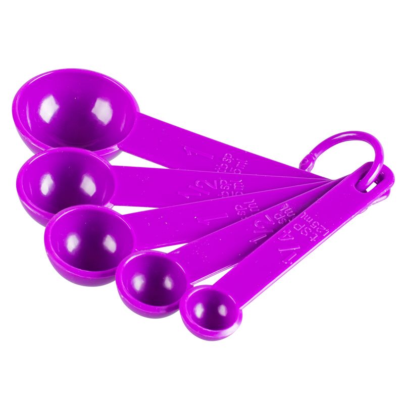 Juego-de-cucharas-medidoras-Ekco-Bakers-secrets-de-5-Piezas-de-Plastico-Color-Morado-tienda-en-linea-La-Vasconia