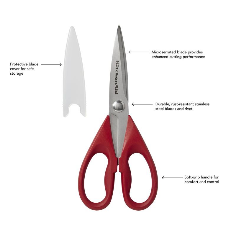Tijeras-KitchenAid-Multiusos-Gourmet-Color-Rojo-de-gran-elegancia