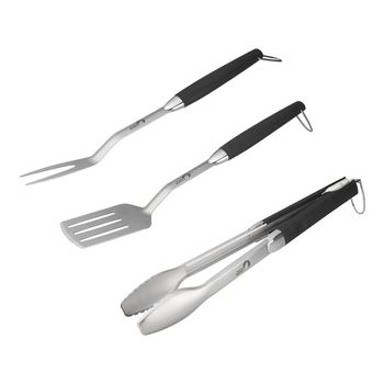 Juego de Utensilios de Acero Inoxidable Para Asado 3 Piezas Brassa Masters