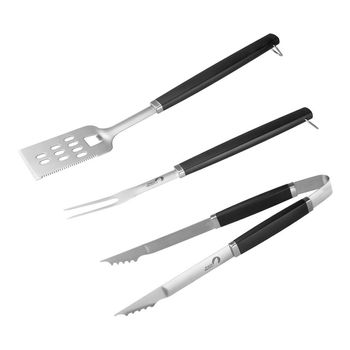Juego de Utensilios 3 Piezas de Acero Inoxidable Para Asado Brassa Masters
