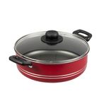 Budinera-de-24-cm.-Ekco-Tendencias-de-2-Piezas-de-Aluminio-Color-Rojo-con-Duraflon®-de-Alto-Rendimiento-y-Tapa-de-Vidrio-tienda-en-linea-La-Vasconia