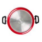 Budinera-de-24-cm.-Ekco-Tendencias-de-2-Piezas-de-Aluminio-Color-Rojo-con-Duraflon®-de-Alto-Rendimiento-y-Tapa-de-Vidrio-tienda-en-linea-La-Vasconia