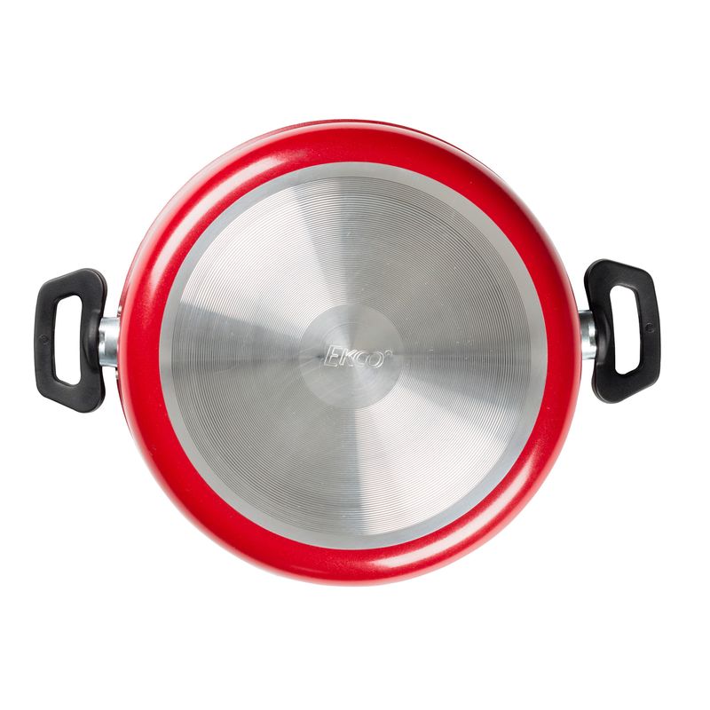 Budinera-de-24-cm.-Ekco-Tendencias-de-2-Piezas-de-Aluminio-Color-Rojo-con-Duraflon®-de-Alto-Rendimiento-y-Tapa-de-Vidrio-tienda-en-linea-La-Vasconia
