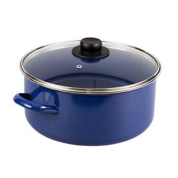 Cacerola 26 cm Ekco Azul de Acero Esmaltado