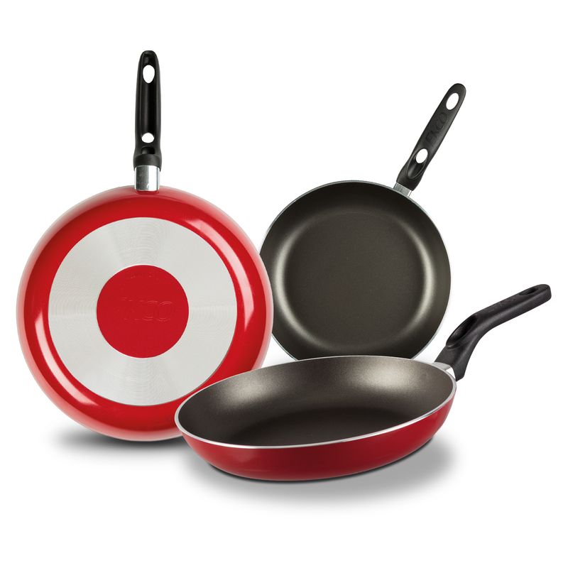 3-Pack-de-Sartenes-Ekco-Classic-de-3-Piezas-de-Aluminio-Color-Rojo-con-Duraflon®-de-Alto-Rendimiento-tienda-en-linea-La-Vasconia