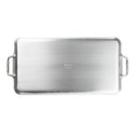 Plancha-recta-doble-quemador-Vasconia-Basicos-de-Aluminio-Color-Gris-con-Duraflon®-de-Alto-Rendimiento-tienda-en-linea-La-Vasconia