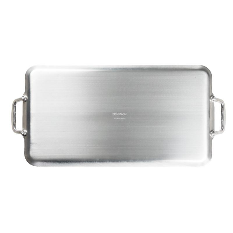 Plancha-recta-doble-quemador-Vasconia-Basicos-de-Aluminio-Color-Gris-con-Duraflon®-de-Alto-Rendimiento-tienda-en-linea-La-Vasconia